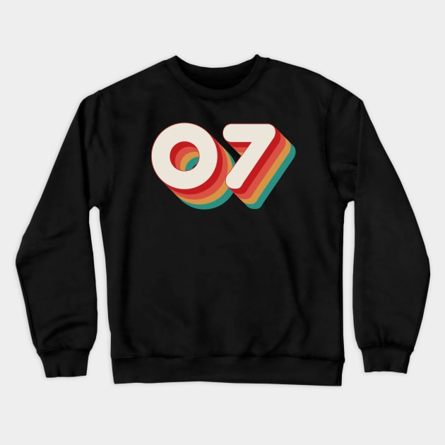 Number 7 Crewneck Sweatshirt by n23tees